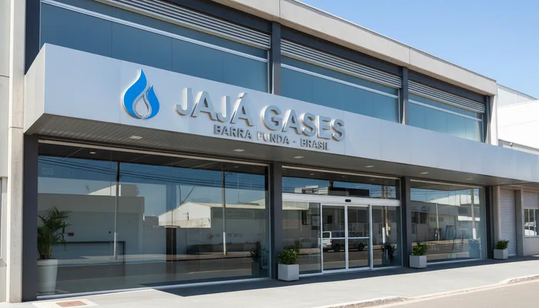 Fachada representada no projeto da Jajá Gases